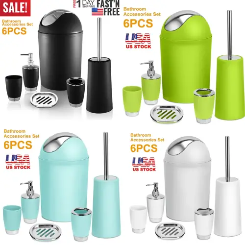Bathroom Accessories Set 6 Pcs Bathroom Set