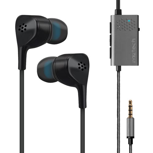 Naztech X1ANC Active Noise Cancelling Earphones 3.5mm