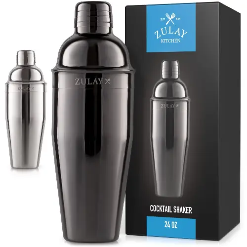 Cocktail Shaker with Built-in Strainer (24oz)