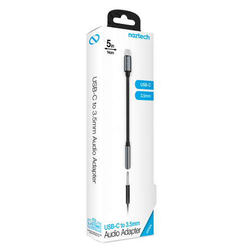Naztech USB-C to 3.5mm Audio Adapter