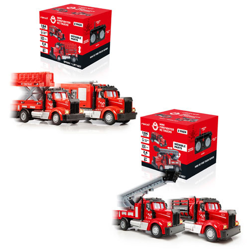 Mini Firefighter Rc Trucks - Spray + Lift And  Tank + Boom
