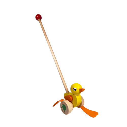 Push- Along Wooden Walking Ducky