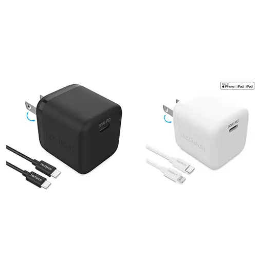 Naztech 30W PD Wall Charger + USB-C to USB-C Cable 6ft