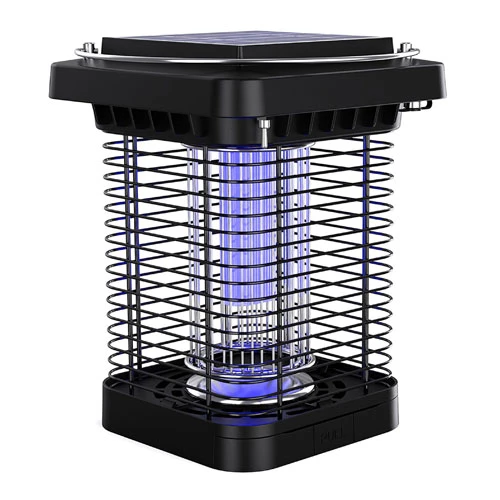 Solar Bug Zapper: Powerful, Waterproof, Indoor/Outdoor - 1076Sq.Ft Range, Insect Killer