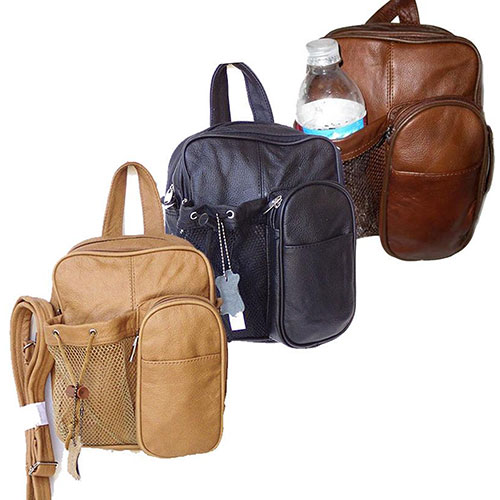 Unisex Backpack Genuine Leather 