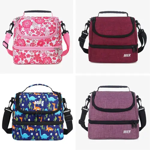 Small Lunch Bag Tote for Kids with Shoulder Strap