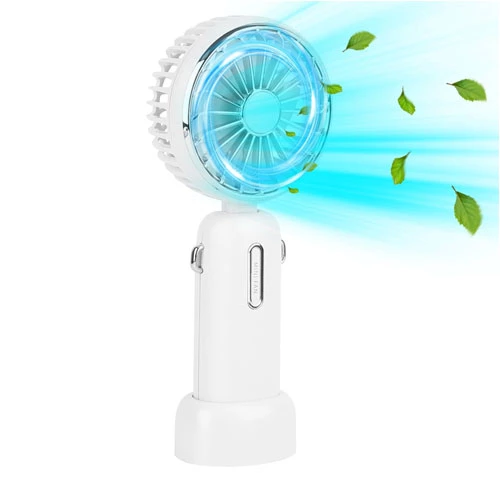 Pocket Personal Fan: Rechargeable, Quiet, 3 Speeds, Portable Handheld with Removable Base