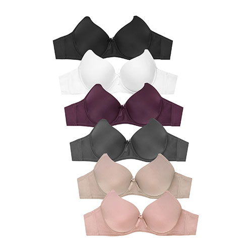 Ladies Full Cup Plain Bra Pack Of 6