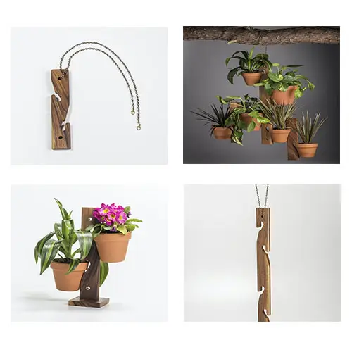 Pot Hanging Standing Plant Holder