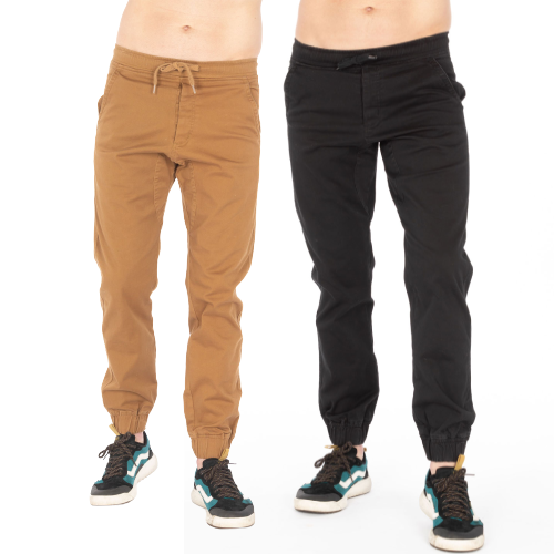 Men's Twill Stretch Jogger Pants