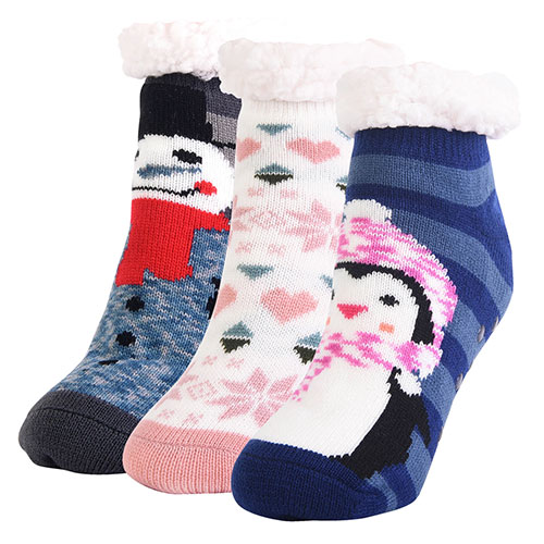 Cozy Duo Layer Crew Socks - 3 Pairs