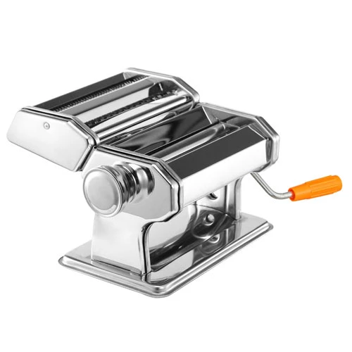 Stainless Steel Pasta Maker Roller - 6 Thickness Settings, Fettuccine Noodle - 1 Machine