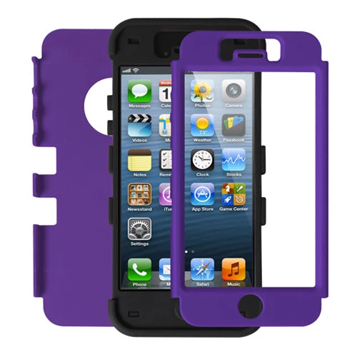 3 Layers Hybrid Armor Cover Case With Inner Soft Shell For Apple iPhone 5