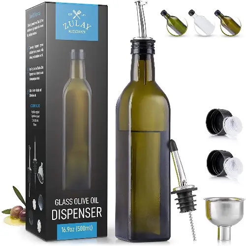 Olive Oil Dispenser Bottle With Accessories