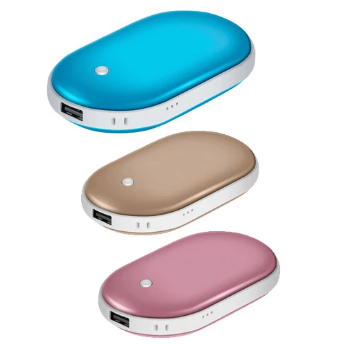 5000mAh Portable Hand Warmer & Power Bank - Rechargeable, Double-Sided Heating