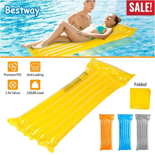 Inflatable Pool Float Raft Foldable Float Lounge Chair