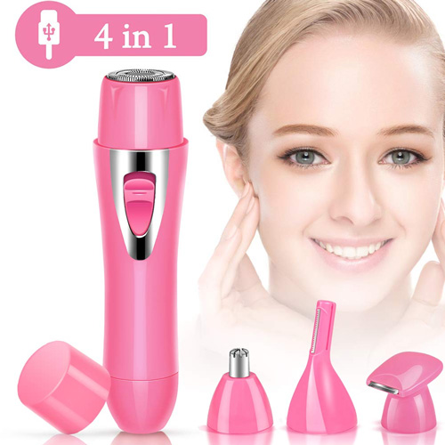 4 in 1 Waterproof And Painless Facial Hair Removal For Women