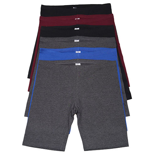 6-Pack Women's Cotton Safety Bike Short Panties