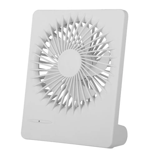 USB Rechargeable Desk Fan - Quiet, 5 Blades, 3 Speeds - Perfect for Bedroom or Office