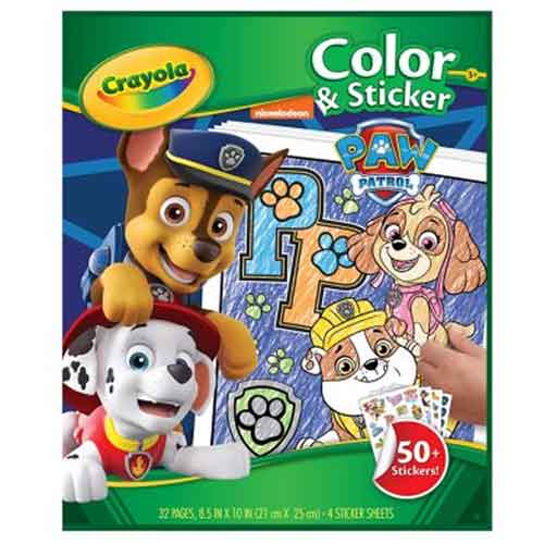 Colour And Sticker Paw Patrol