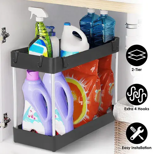 2-Tier Under Sink Shelf Organizer