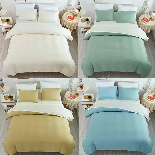 JML Duvet Washed Duvet Cover with Zipper Closure Corner Ties
