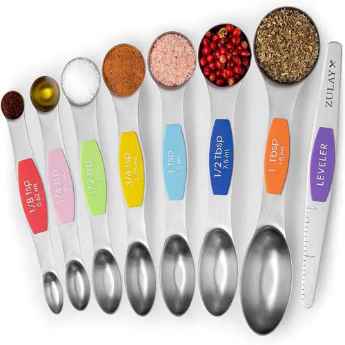 Magnetic Measuring Spoons - Set Of 8