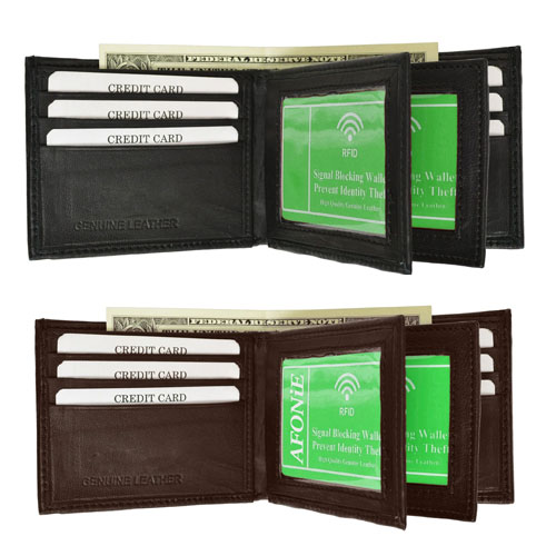 Bifold Leather Wallet For Men With Card Cases