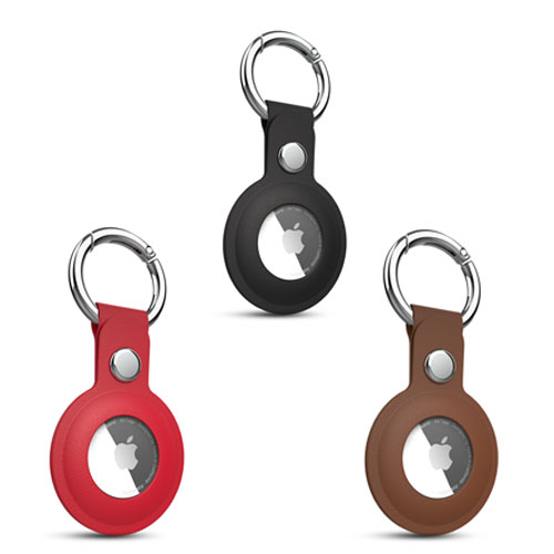 HyperGear AirCover Vegan Leather Keyring for AirTag
