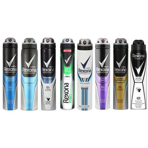 8 Pack Rexona Body Spray Men 48H Anti Perspirant 