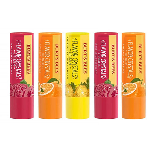 5 Pack Burt's Bees Natural Lip Balm