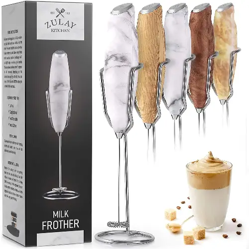 Milk Frother With Holster Stand