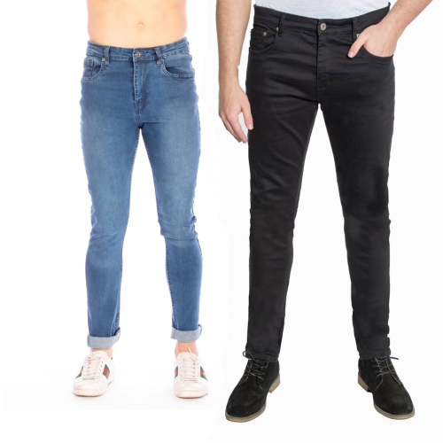 Men's Stretch Skinny Jeans Pack Of 2