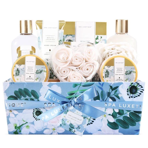 White Jasmine Home Spa Basket Set
