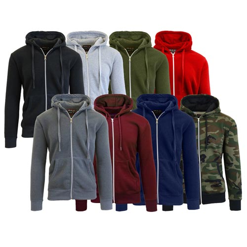 Men's Zip-Up Fleece Hoodie