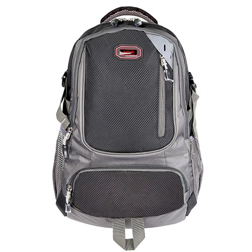 Unisex School Backpack Casual Travel Shoulder Bag W/ Adjustable Straps Dual-Water Bottle Pouch