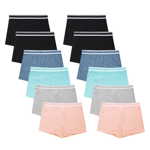 Sofra Ladies Cotton Boyshort Panty Pack Of 12