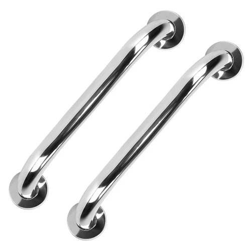 2Pcs Bath Grab Bar 11.8in Sturdy Stainless Steel Shower Safety Handle For Bathtub Toilet Stairway