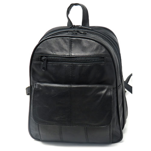 Mini 2 compartment Soft Leather Backpack