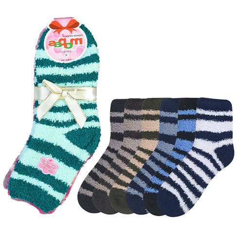 Ladies Plush Soft Socks Pack Of 6