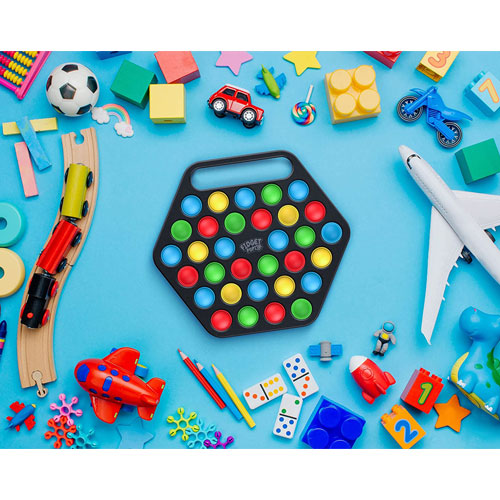 32 Colors Hard Shell Pop It Fidget Toy Board