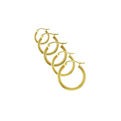 14K Solid gold 1.5MM Hoop Earring