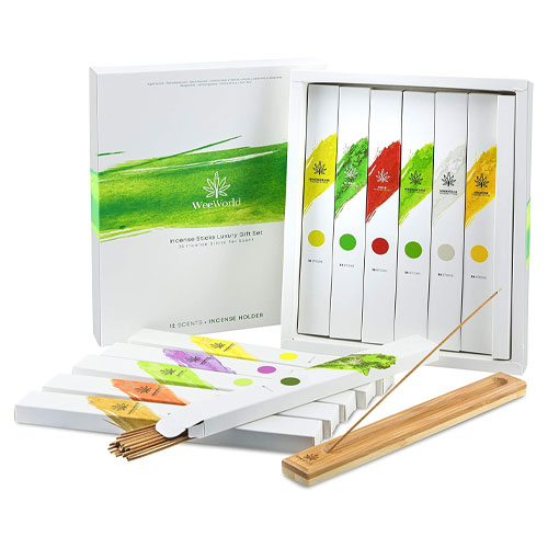 Incense Sticks Luxury Gift Set - 12 Scent Variety Pack