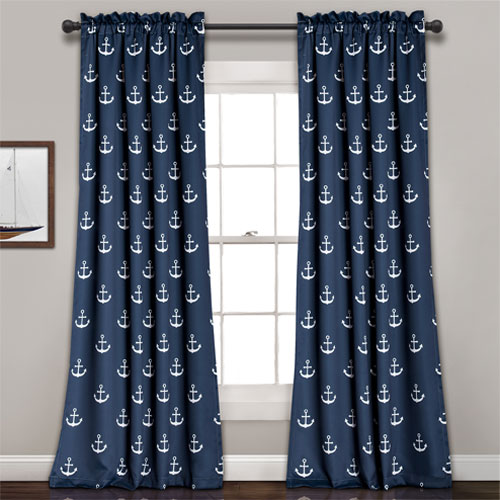 Anchor Room Darkening Window Curtain Panels Set of 2