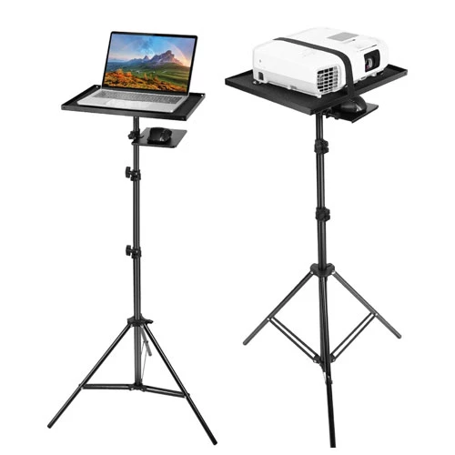 Adjustable Laptop Projector Tripod Stand - Portable Notebook Floor Stand With Adjustable Height