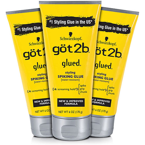 3 Pack Got2b Glued Styling Spiking Hair Glue