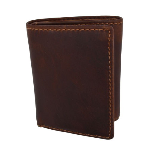 Crafted With Simplicity Distressed Brown Vintage Wallet
