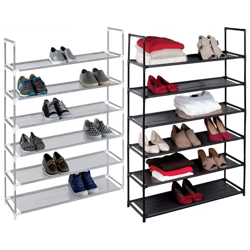 6 Tier Space Saving Shoe-Rack (Fits 30 Pairs)