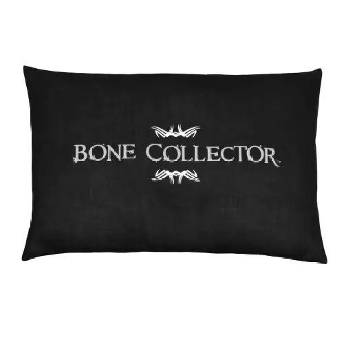 Bone Collector Black Oblong Pillow