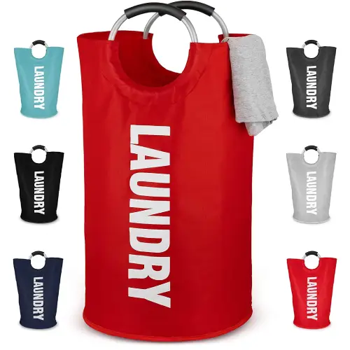 Zulay Home Laundry Basket Collapsible With Handles